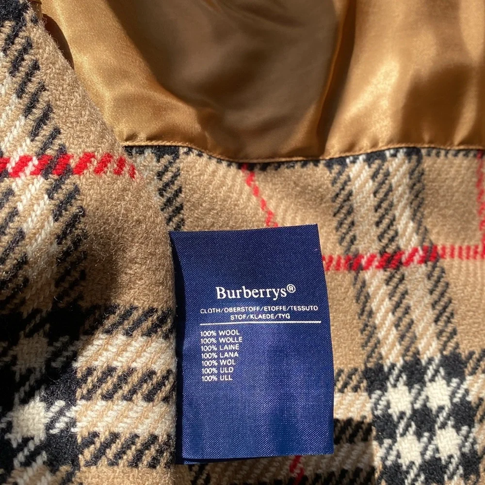 Vintage Burberrys London Trench Coat Size 10 Regular Nova Check Liner Beige - Picture 13 of 17
